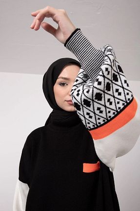 پلیور حجاب مشکی زنانه اکریلیک ZemBoutique - کد 388185420