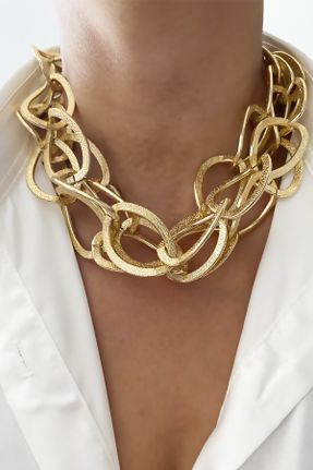 گردنبند جواهر طلائی زنانه کد 224713025
