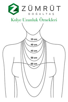 گردنبند جواهر رنگی زنانه سنگ طبیعی Zümrüt Doğal Taş Official - کد 474442182