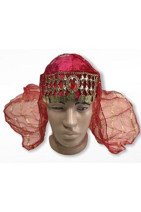 کلاه قرمز زنانه مخمل beyzade kostüm - کد 82952514