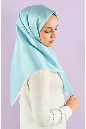 روسری قهوه ای پلی استر şehri şal - کد 82986305