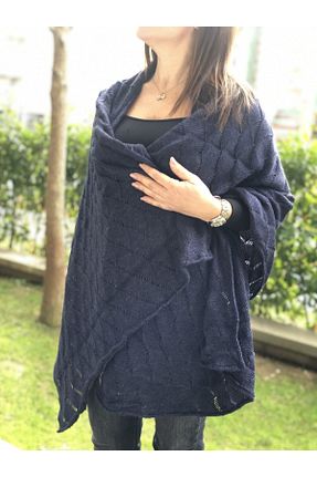 شال سرمه ای زنانه پنبه ای Jeton Collection - کد 82794327