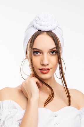 باندانا سفید پنبه ای Luna Nueva - کد 66130269