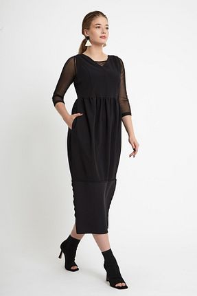 لباس مشکی زنانه بافتنی VERDA - کد 83107880