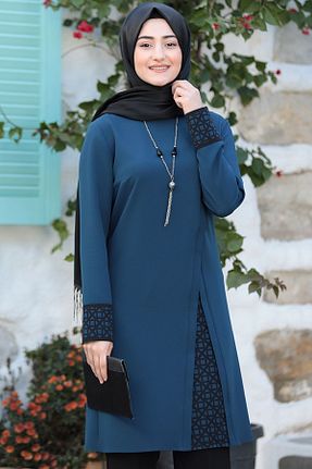 ست بالاتنه و پائین تنه حجاب آبی زنانه Asimetrik Genel Markalar - کد 809723665