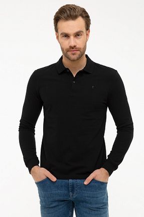 سوئیشرت مشکی مردانه رنگی Pierre Cardin - کد 34708410