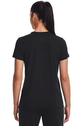 تی شرت مشکی زنانه رگولار پارچه ای تکی کد 83713116