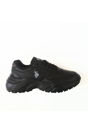 کفش اسنیکر مشکی زنانه بند دار U.S. Polo Assn. - کد 55822124