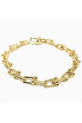 دستبند نقره زرد زنانه 925 عیار CAKA TAKI - کد 474780375