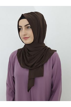 شال قهوه ای زنانه پنبه ای R&S modibone - کد 474575297