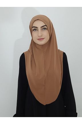 روسری قهوه ای ساده erasra class - کد 475000402
