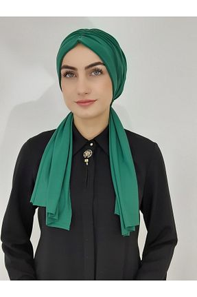 شال سبز زنانه پلی استر Genel Markalar - کد 475011859
