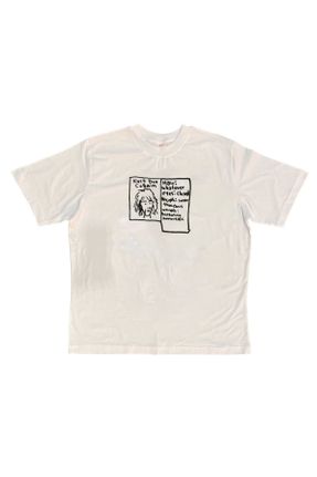 تی شرت سفید زنانه رگولار یقه گرد کد 475595287