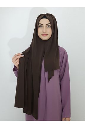 شال قهوه ای زنانه پنبه ای R&S modibone - کد 474575297
