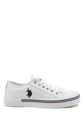 کفش اسنیکر سفید مردانه بند دار U.S. Polo Assn. - کد 244369238