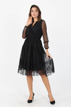 لباس مشکی زنانه بافت Neşeli Butik - کد 196989868