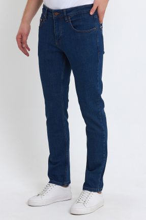 شلوار جین آبی مردانه پاچه لوله ای اسلیم جوان استاندارد کد 475797589