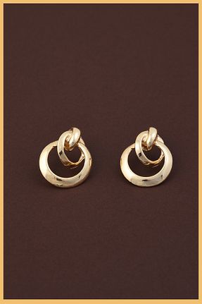 گوشواره جواهر طلائی برنجی AURRARİ - کد 474704232