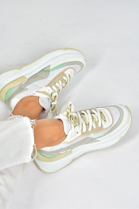 کفش اسنیکر سفید زنانه بند دار Fox Shoes - کد 475270835