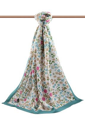 شال آبی زنانه Medine İpeği Vissona - کد 474999492