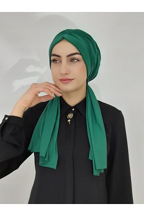 شال سبز زنانه پلی استر Genel Markalar - کد 475011859