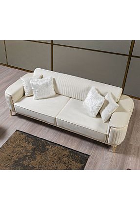 کاناپه سفید مخمل Eymense - کد 378510842