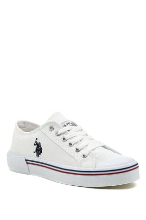 کفش اسنیکر سفید مردانه بند دار U.S. Polo Assn. - کد 244369238