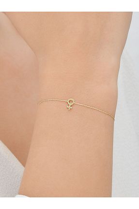 دستبند طلا زرد زنانه 14 عیار Quyumcu - کد 475992652