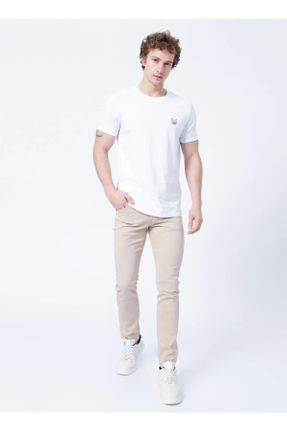 تی شرت سفید مردانه رگولار یقه گرد پنبه (نخی) پوشاک ورزشی کد 477344072