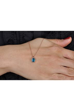 گردنبند نقره صورتی زنانه 925 عیار EZİLA SİLVER - کد 488049530
