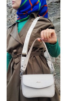 کیف دوشی طوسی زنانه چرم مصنوعی Just Polo - کد 492708736