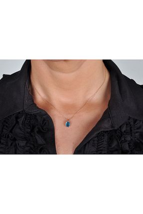 گردنبند نقره صورتی زنانه 925 عیار EZİLA SİLVER - کد 488049530