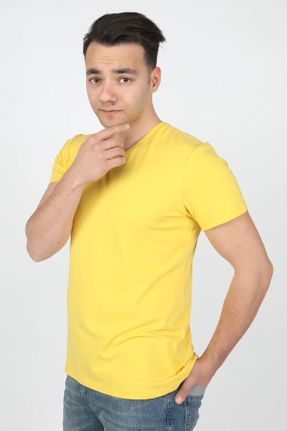 تی شرت زرد مردانه کد 43520626