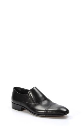 کفش کلاسیک مشکی مردانه چرم طبیعی پاشنه کوتاه ( 4 - 1 cm ) پاشنه ساده کد 496809349