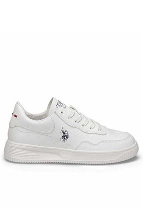 کفش پیاده روی سفید زنانه چرم اصل U.S. Polo Assn. - کد 509171966