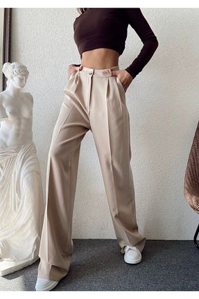 شلوار بژ زنانه پارچه SvetlinaBoutique - کد 512364162