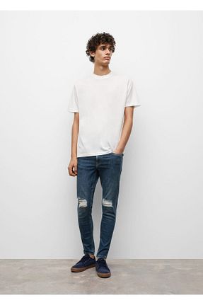 شلوار جین آبی مردانه پاچه تنگ MANGO Teen - کد 347858041