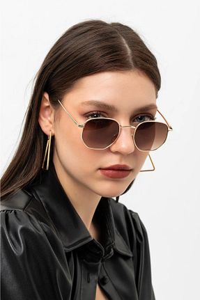 عینک آفتابی قهوه ای زنانه UV400 BAPPİR - کد 551969301