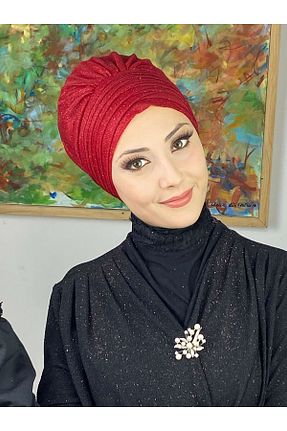 روسری قرمز شیفون BUTİKAMBAR - کد 560434194