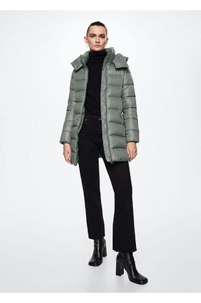 کاپشن سبز زنانه رگولار MANGO - کد 354986510