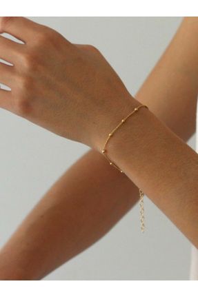 دستبند جواهر طلائی زنانه روکش طلا کد 604236873