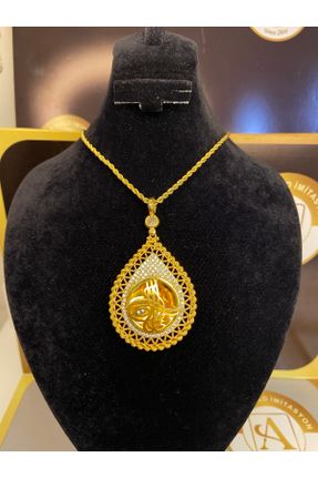 گردنبند جواهر طلائی زنانه روکش طلا کد 605174245