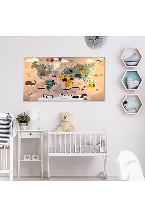 تابلو رنگی کنواس MapofX - کد 610762440