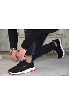 کفش اسنیکر مشکی زنانه پارچه ای MP - کد 525766268