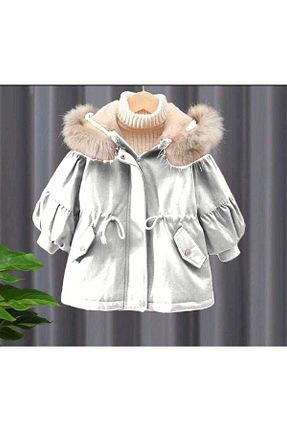 کاپشن طوسی بچه گانه رگولار minigimin dolabı - کد 525854692