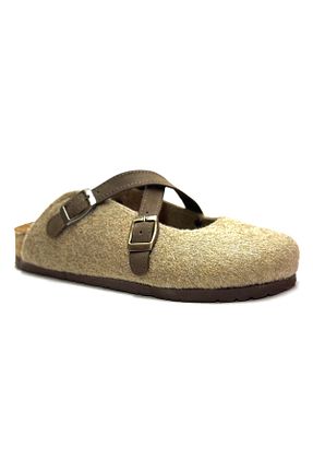 دمپائی خانگی قهوه ای زنانه پارچه ای Uniqueqoop - کد 577362113