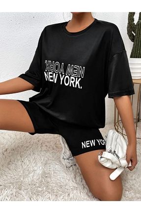 ست بالاتنه و پائین تنه مشکی زنانه بافتنی AFROGİYİM - کد 633073490