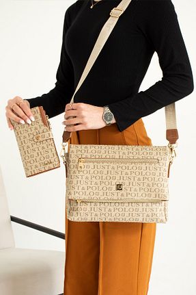 کیف پستچی قهوه ای زنانه چرم مصنوعی Just Polo - کد 532005232