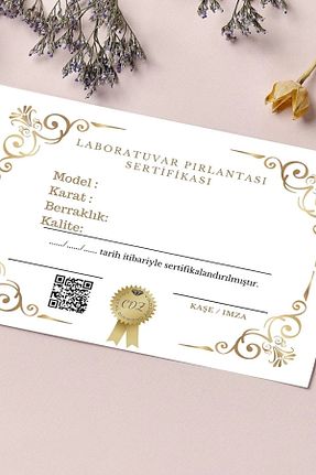 انگشتر نقره سفید زنانه برلیان Laboratuvar Pırlantası Lp - کد 555616376