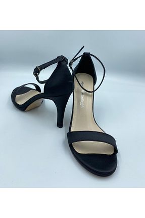 کفش مجلسی مشکی زنانه پارچه ای AYNUR BARTINLIOĞLU - کد 485065500